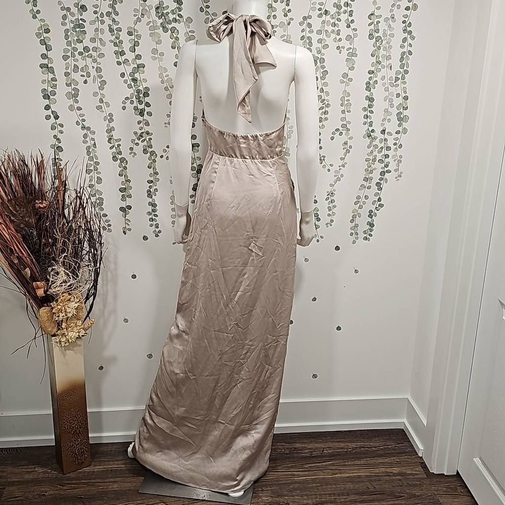 Show Me Your MuMu Adele Halter Maxi Dress Sz S - Picture 9 of 11